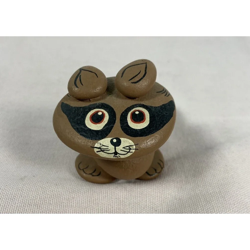 Racoon figurine Made Of Stone around 2.5